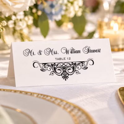 Tented Place Card